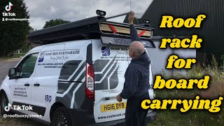 Roof rack for boardcarrying🏋️Roof box systemsroofarackcouk [upl. by Kettie]