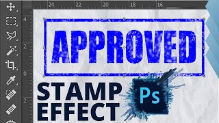 Adobe Photoshop  Rubber Stamp Effect Tutorial [upl. by Ahsenaj]