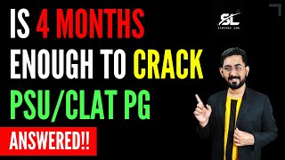 Is 4 months enough to crack CLAT PG 2025  CLAT PG 2025 Syllabus  CLAT LLM 2025 Books [upl. by Suhploda]