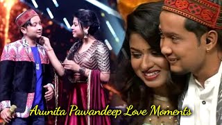 Arunita Pawandeep Love Moments  Indian Idol 2021  Arunita Pawandeep Songs 😍 [upl. by Letsirk]