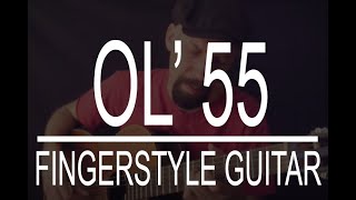 Ol 55 Tom Waits fingerstyle guitar instrumental cover [upl. by Heindrick]