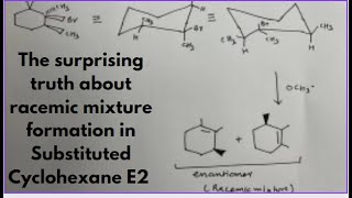 The surprising truth about racemic mixture formation in Substituted Cyclohexane E2 reaction iitjee [upl. by Ahseenyt]