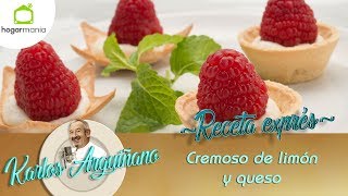 Receta de Cremoso de limón y queso por Eva Arguiñano [upl. by Maybelle820]