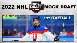 2022 NHL Mock Draft with Juraj Slafkovsky 1st Overall Top 10 picks [upl. by Riobard]