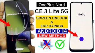 OnePlus Nord CE 3 Lite 5G Hard Reset amp FRP Bypass  ANDROID 14 Without Pc [upl. by Ettie]