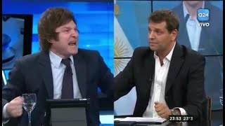 Javier Milei contra un keynesiano confeso A24 140217 [upl. by Launamme]