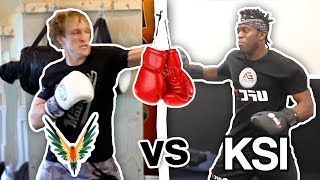 Logan Paul VS KSI Training Battle who will win the fight  newest footage [upl. by Cele281]