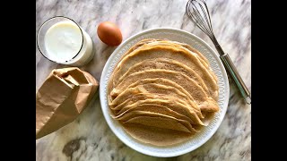 Spelt crepes  Healthy pancake recipe [upl. by Rog223]