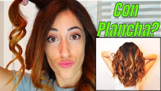 Como Hacer ➡️ ONDAS o RIZAR el pelo con PLANCHA Paso a Paso  MUY FACIL [upl. by Dixil]