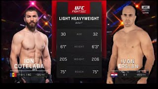 Ion Cutelaba vs Ivan Erslan Slav On Slav Violence UFC Fight Night Saint Denis vs Moicano [upl. by Bethel]