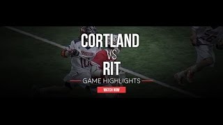 Cortland vs RIT  2016 College Highlights [upl. by Godspeed]