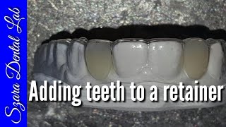 How to add Teeth to Clear Retainer [upl. by Tortosa]