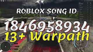 13 Warpath Roblox Song IDsCodes [upl. by Ware]