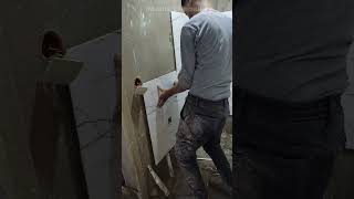 tile bathroom ceramica ceramic fyp viral shorts reels videos ceramictileinstallation [upl. by Eirojram]