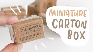 How to make realistic Miniature Carton Boxes [upl. by Aztin]