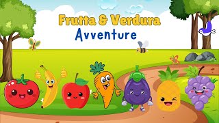 Nomi di FRUTTA e Ortaggi in ITALIANO per bambini Parte 2 [upl. by Nehtiek]