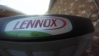 Brand New 2016 Lennox XC25 5 ton Central Air Conditioner Running [upl. by Kihtrak774]