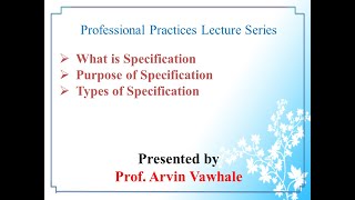 Introduction to Specification [upl. by Haeckel920]