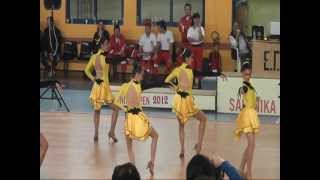 Salonika Open 2012 All Ladies Junior Latin Final 3th Place Bronze Medal [upl. by Grizelda]