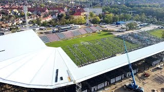 Stadion Pogoni Szczecin w przebudowie  26042020 [upl. by Aielam436]