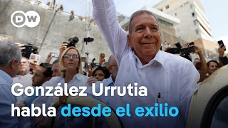 González Urrutia agradece a España por su acogida tras abandonar Venezuela [upl. by Menedez682]