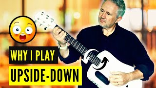 Why Playing a RH Guitar UpsideDown Is Genius [upl. by Vallie]