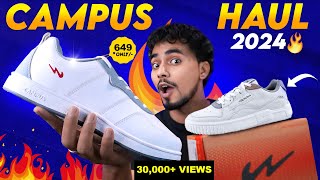 🔥Top 5 Budget CAMPUS WHITE Snaekers Under 1000  Amazon Shoe Haul 2024 [upl. by Oelc]