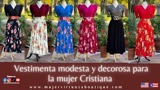 Mujer Virtuosa Boutique está en vivo con Vestimenta Cristiana para ir a la iglesia dress fyp ropa [upl. by Haimorej281]