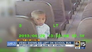 Video shows kid left on Valley school bus [upl. by Adaha]