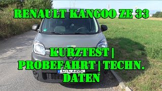 Renault Kangoo ZE 33  Elektro Kleintransporter im Test [upl. by Yrreb]