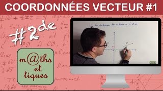 Lire les coordonnées dun vecteur  Seconde [upl. by Kyla319]