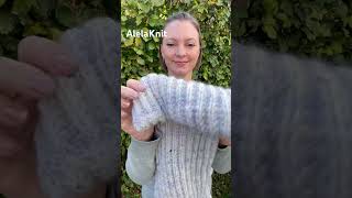 Freja halstørklæde og pandebånd alelaknit knitting knitting strikkeoppskrifter [upl. by Alfonzo]