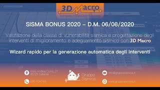 3DMacro SISMABONUS 2020 [upl. by Atiuqel450]