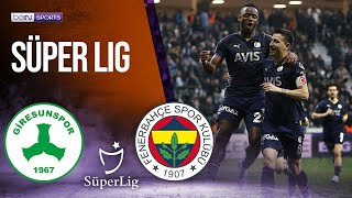 Giresunspor vs Fenerbahce  SÜPER LIG HIGHLIGHTS  05072023  beIN SPORTS USA [upl. by Norah]