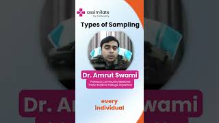 Dr Amrut Swami Types of Sampling  A Comprehensive Medical Case Research [upl. by Esdnyl]