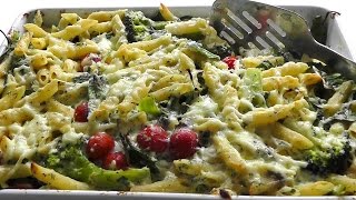 SALMON PASTA BAKE  How to make easy recipe [upl. by Adelle]