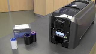 Entrust Datacard CD800  Loading Ribbons amp Cards In Your ID Card Printer [upl. by Anayeek336]