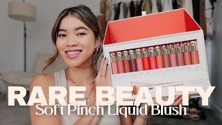 Rare Beauty Soft Pinch Liquid Blush  Every Single Shade  Swatches amp Application of all 13 shades [upl. by Neisa]