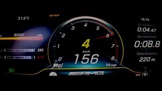 2019 Mercedes c43 amg 390 HP Acceleration 0100kmh [upl. by Akirea790]