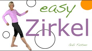 🌞 22 min easy Zirkel Training  KraftAusdauerFigur Workout ohne Geräte im Stehen [upl. by Edette493]