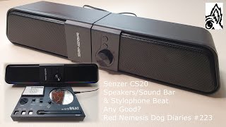 Senzer CS20 SpeakersSound Bar amp My Stylophone Beat Any Good Red Nemesis Dog Diaries 223 [upl. by Pincas]