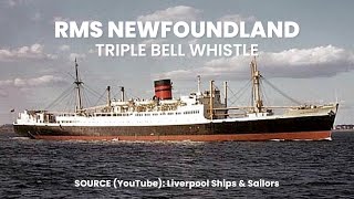 RMS Newfoundlands Whistle Audio Recording [upl. by Ailen]