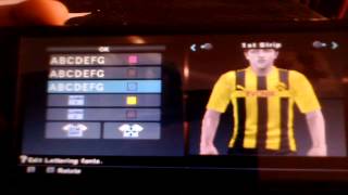 Pes 2013 psp ps2 tutorial BVB kit 201213 [upl. by Kauppi]