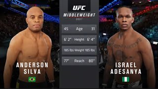 UFC 4 Anderson Silva VS Israel Adesanya [upl. by Yerroc]