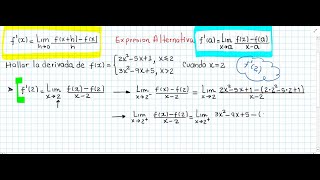 Derivada de una función a trozos [upl. by Yren]