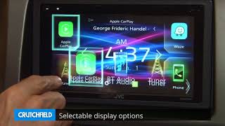 JVC KWM740BT Display and Controls Demo  Crutchfield Video [upl. by Gertrud865]