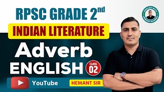 RPSC 2nd Grade English  2nd Grade Exam English Adverb MCQs By Hemant Sharma Sir [upl. by Herminia735]