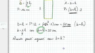 Area del rettangolo dato il perimetro e il rapporto tra dimensioni [upl. by Marielle]