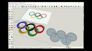 Modéliser les Anneaux Olympiques sur Sketchup [upl. by Simmons]