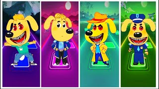 Eater Sheriff Labrador😱 Sheriff Labrador 🆚 Sheriff Labrador 🆚 Sheriff Labrador 🔔 Tiles Hop EDM Rush [upl. by Sopher985]